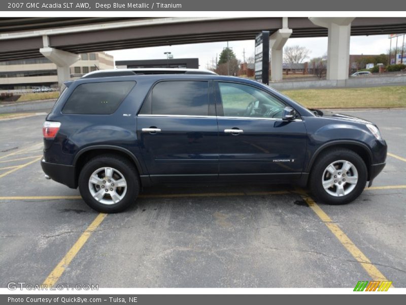 Deep Blue Metallic / Titanium 2007 GMC Acadia SLT AWD