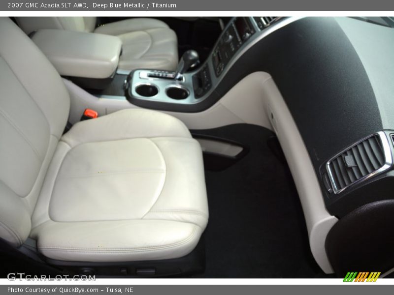Deep Blue Metallic / Titanium 2007 GMC Acadia SLT AWD