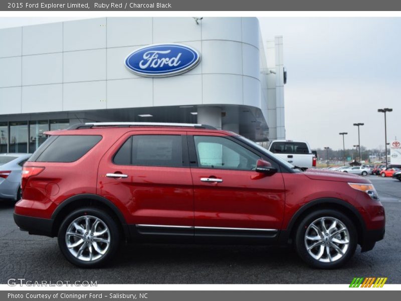 Ruby Red / Charcoal Black 2015 Ford Explorer Limited