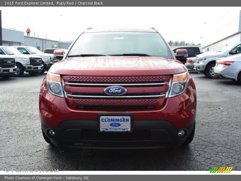 Ruby Red / Charcoal Black 2015 Ford Explorer Limited