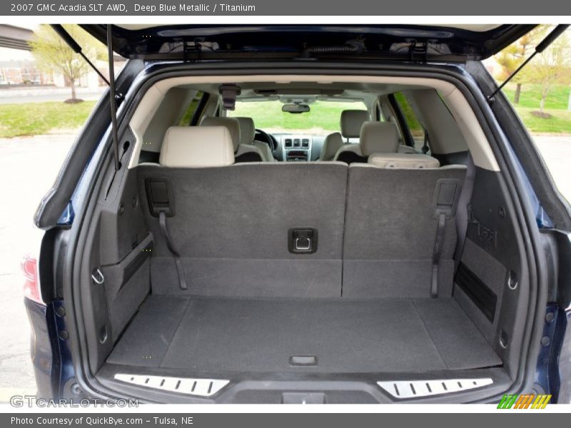 Deep Blue Metallic / Titanium 2007 GMC Acadia SLT AWD