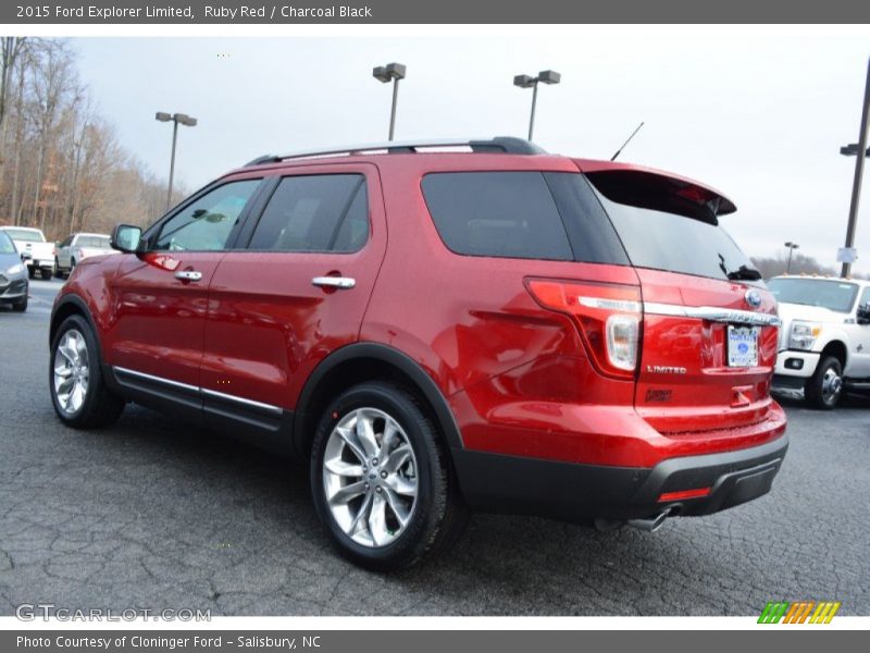 Ruby Red / Charcoal Black 2015 Ford Explorer Limited