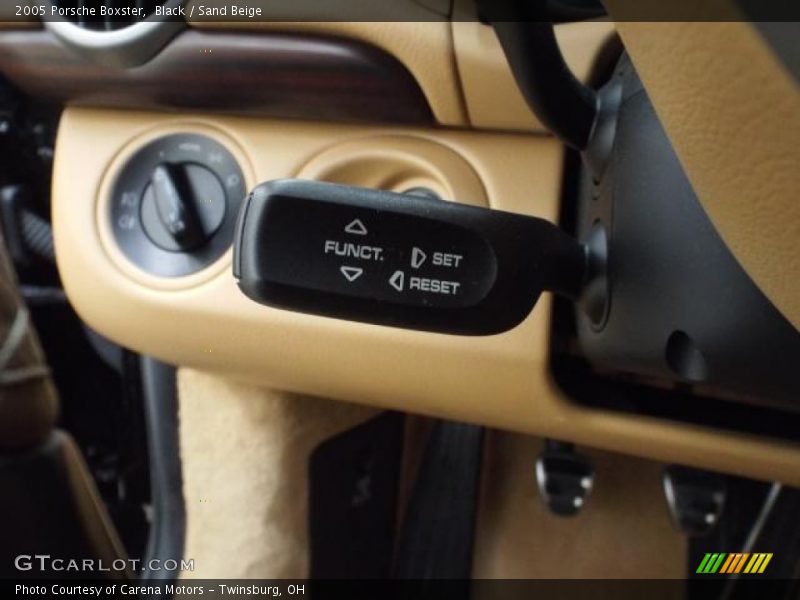 Controls of 2005 Boxster 