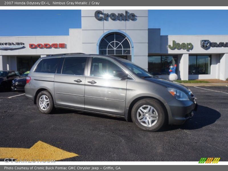 Nimbus Gray Metallic / Gray 2007 Honda Odyssey EX-L