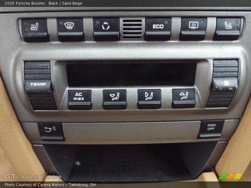 Controls of 2005 Boxster 
