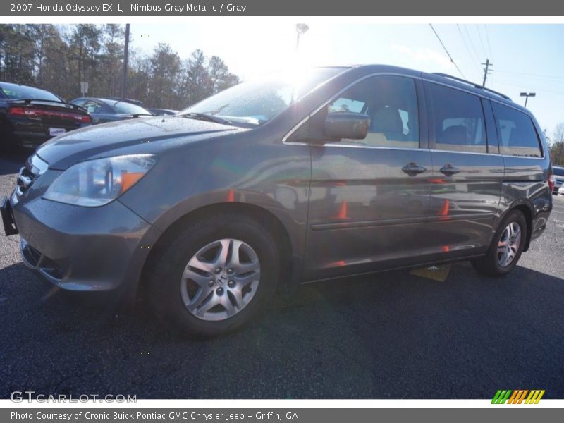 Nimbus Gray Metallic / Gray 2007 Honda Odyssey EX-L