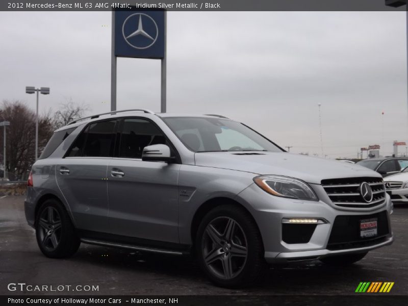 Iridium Silver Metallic / Black 2012 Mercedes-Benz ML 63 AMG 4Matic