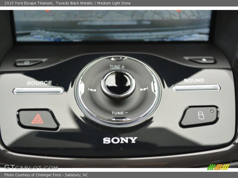 Tuxedo Black Metallic / Medium Light Stone 2015 Ford Escape Titanium