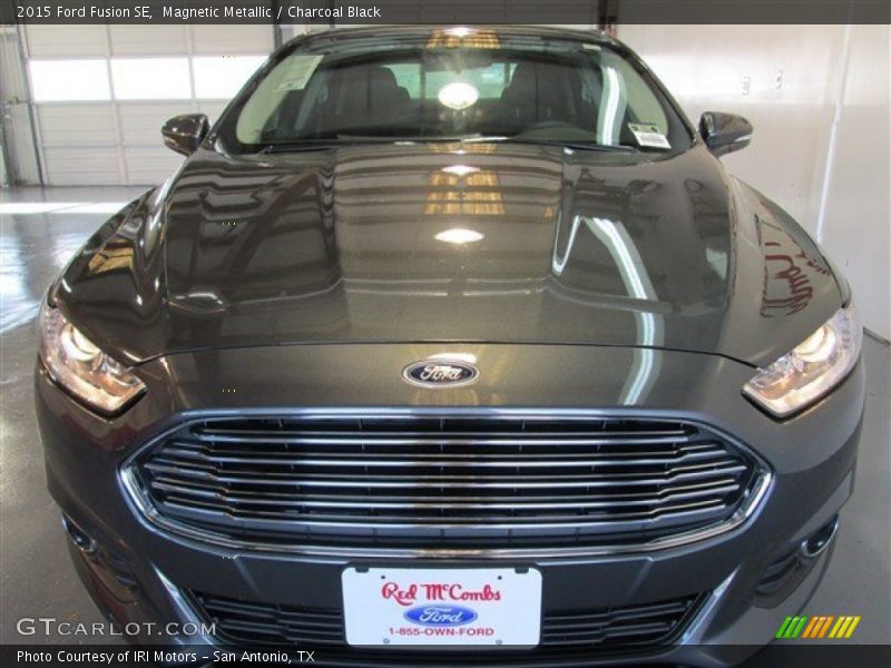 Magnetic Metallic / Charcoal Black 2015 Ford Fusion SE
