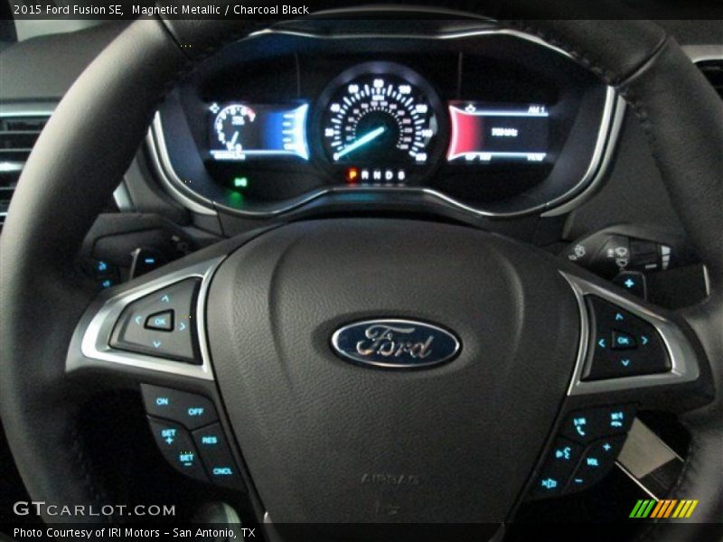 Magnetic Metallic / Charcoal Black 2015 Ford Fusion SE
