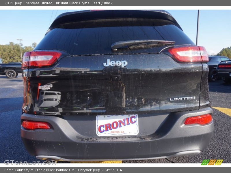 Brilliant Black Crystal Pearl / Black 2015 Jeep Cherokee Limited