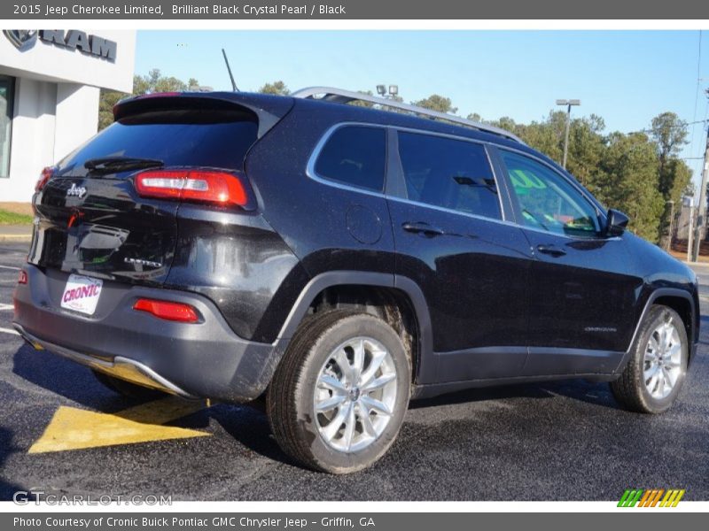 Brilliant Black Crystal Pearl / Black 2015 Jeep Cherokee Limited