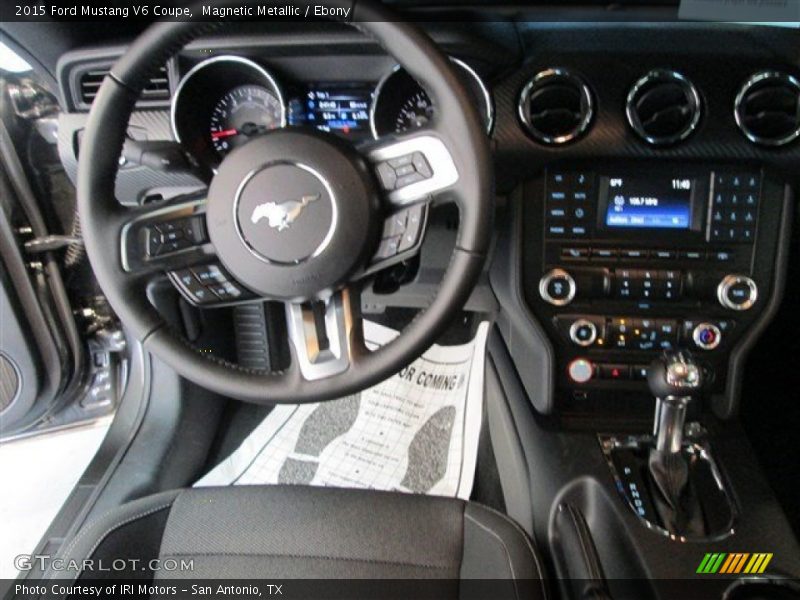 Magnetic Metallic / Ebony 2015 Ford Mustang V6 Coupe