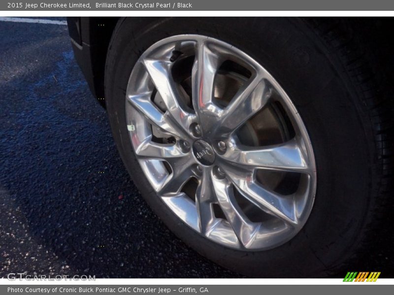 Brilliant Black Crystal Pearl / Black 2015 Jeep Cherokee Limited