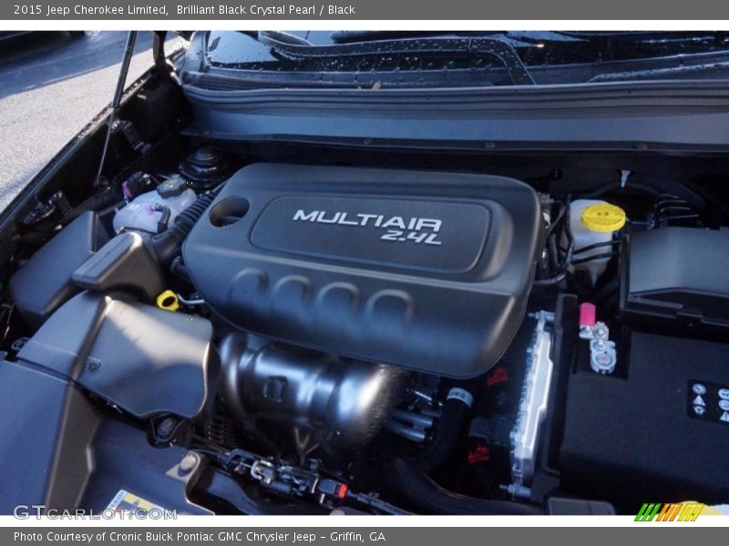 Brilliant Black Crystal Pearl / Black 2015 Jeep Cherokee Limited