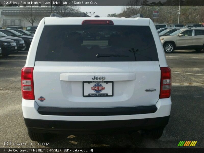Bright White / Dark Slate Gray 2015 Jeep Patriot High Altitude