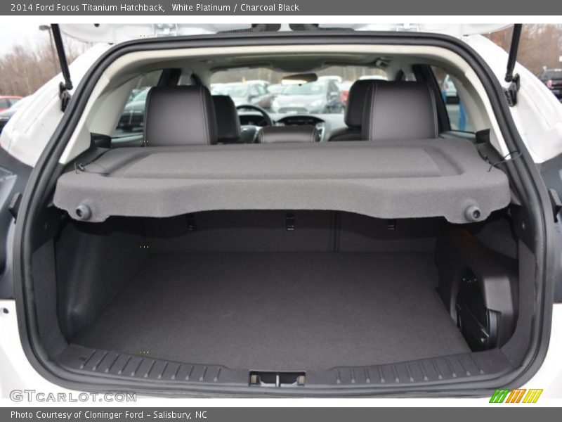 White Platinum / Charcoal Black 2014 Ford Focus Titanium Hatchback