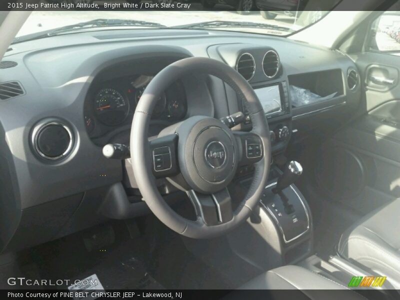 Bright White / Dark Slate Gray 2015 Jeep Patriot High Altitude