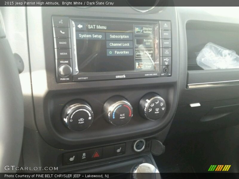 Bright White / Dark Slate Gray 2015 Jeep Patriot High Altitude