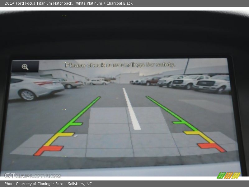 White Platinum / Charcoal Black 2014 Ford Focus Titanium Hatchback