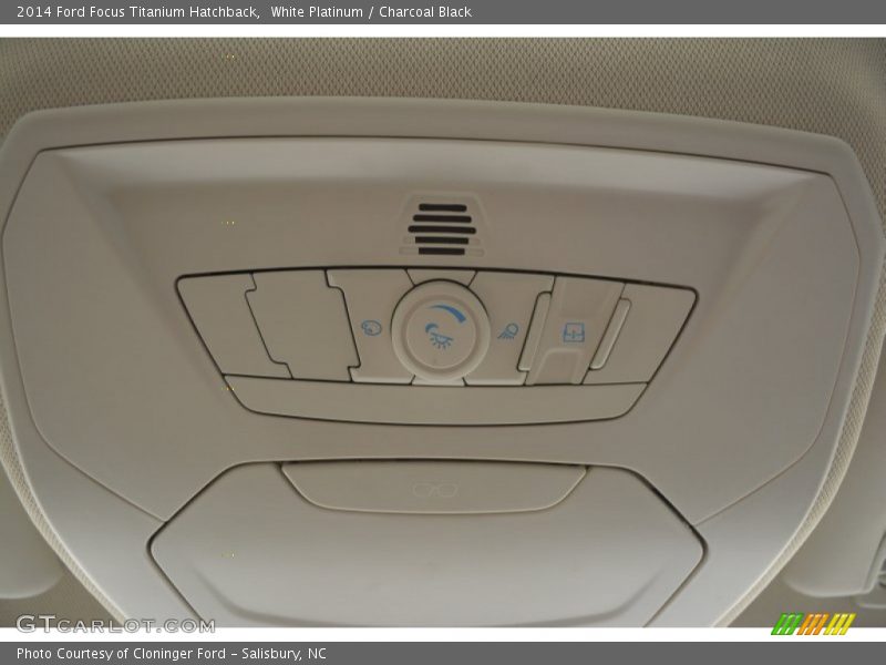 White Platinum / Charcoal Black 2014 Ford Focus Titanium Hatchback