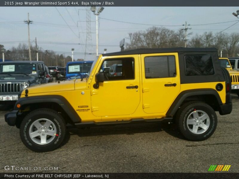  2015 Wrangler Unlimited Sport S 4x4 Baja Yellow