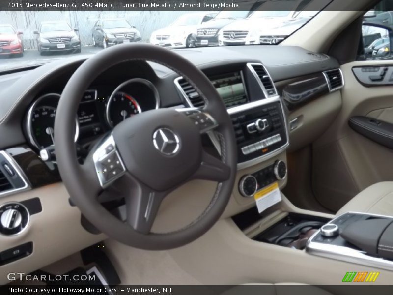 Lunar Blue Metallic / Almond Beige/Mocha 2015 Mercedes-Benz GL 450 4Matic