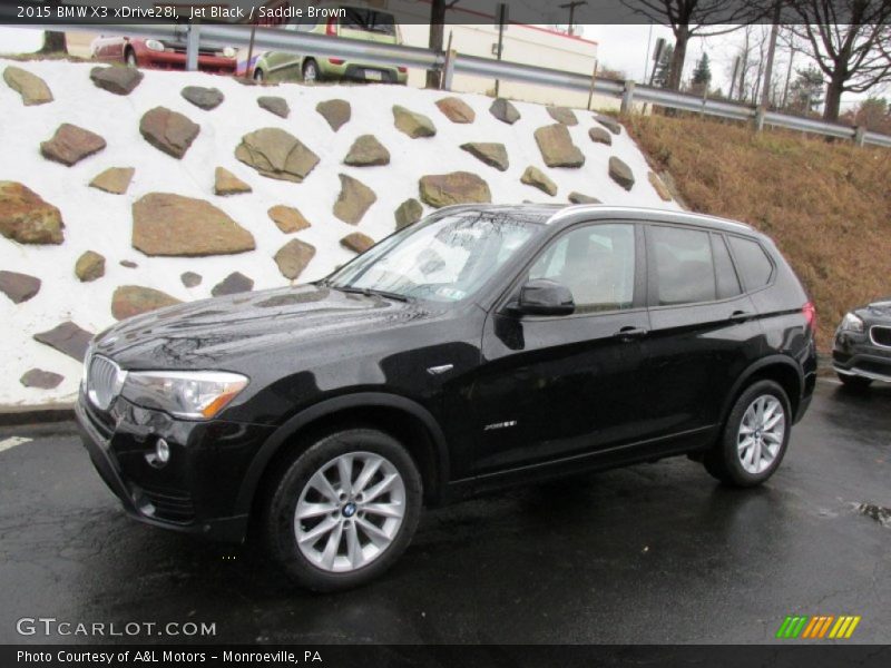Jet Black / Saddle Brown 2015 BMW X3 xDrive28i
