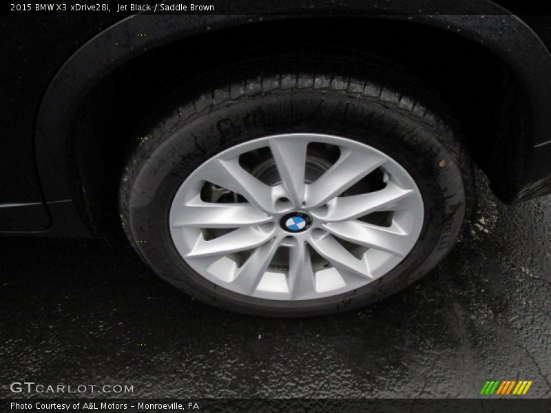 Jet Black / Saddle Brown 2015 BMW X3 xDrive28i
