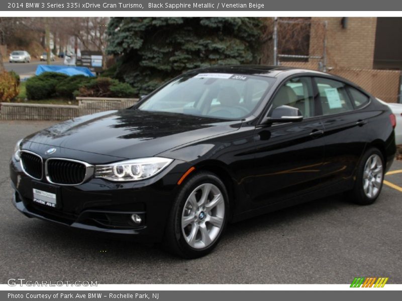 Black Sapphire Metallic / Venetian Beige 2014 BMW 3 Series 335i xDrive Gran Turismo
