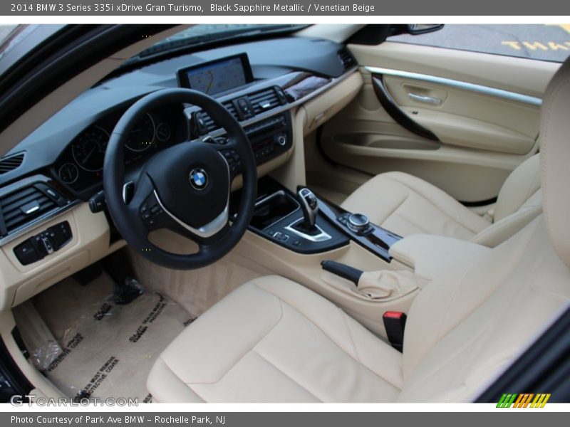 Black Sapphire Metallic / Venetian Beige 2014 BMW 3 Series 335i xDrive Gran Turismo