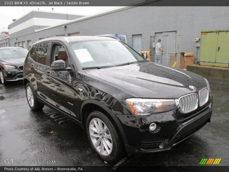 Jet Black / Saddle Brown 2015 BMW X3 xDrive28i