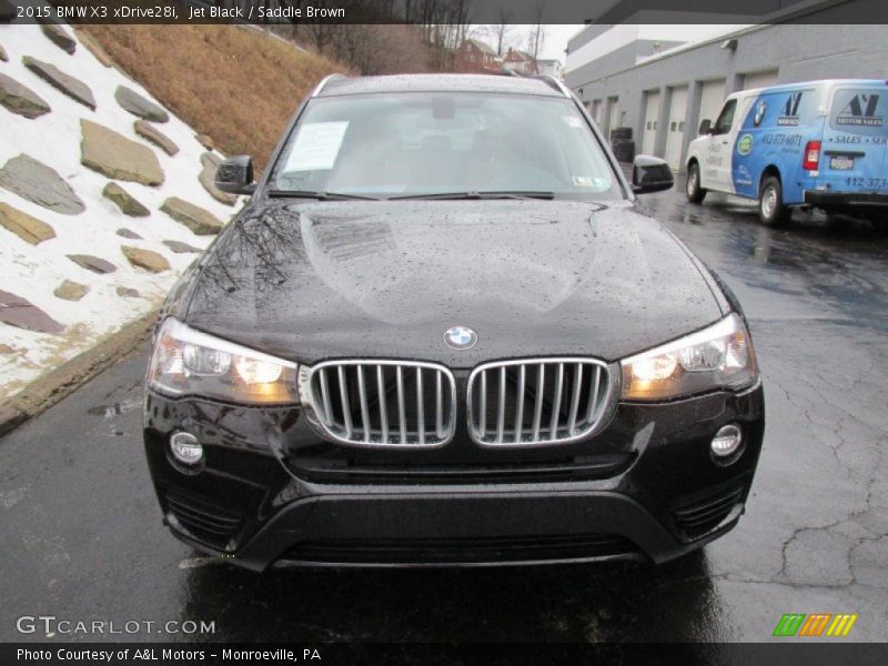 Jet Black / Saddle Brown 2015 BMW X3 xDrive28i