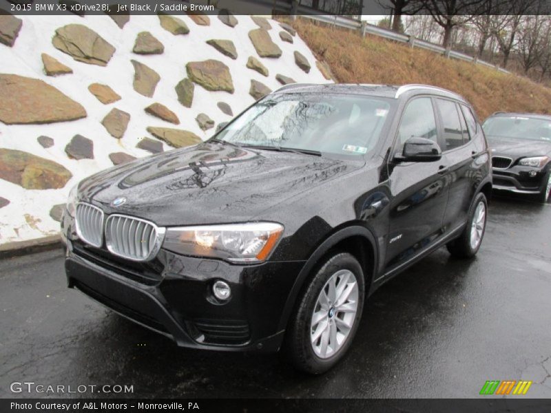 Jet Black / Saddle Brown 2015 BMW X3 xDrive28i