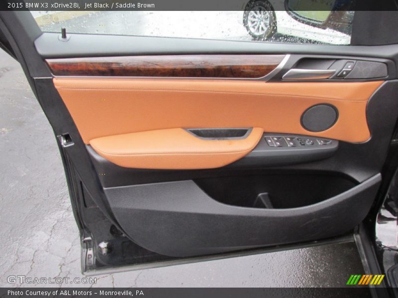 Jet Black / Saddle Brown 2015 BMW X3 xDrive28i