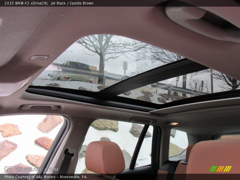 Jet Black / Saddle Brown 2015 BMW X3 xDrive28i