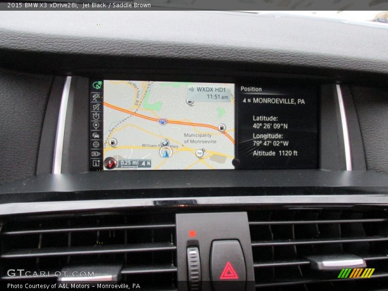 Jet Black / Saddle Brown 2015 BMW X3 xDrive28i