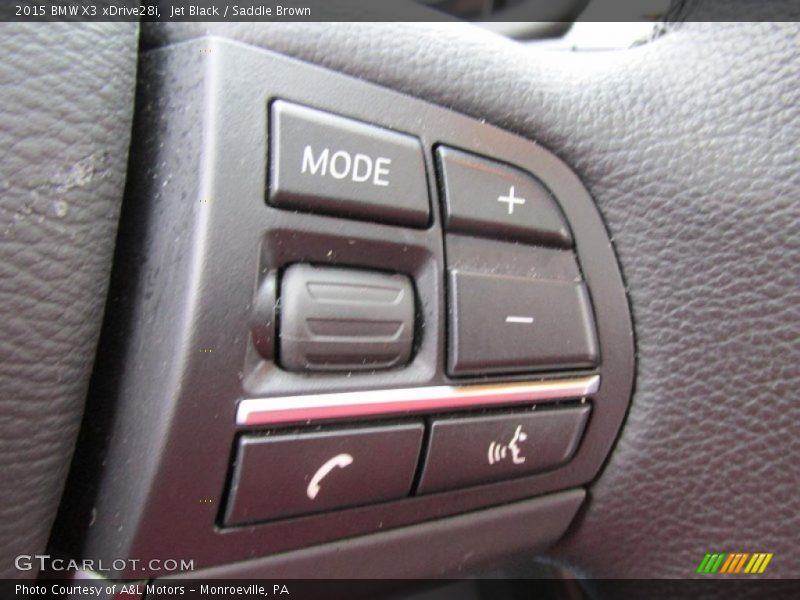 Jet Black / Saddle Brown 2015 BMW X3 xDrive28i