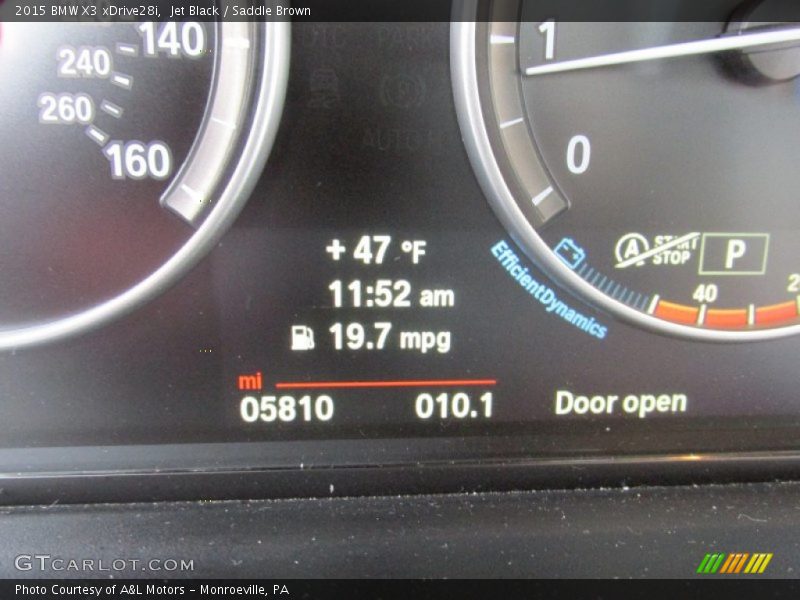 Jet Black / Saddle Brown 2015 BMW X3 xDrive28i