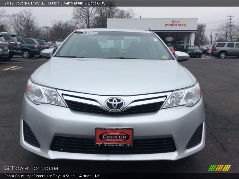 Classic Silver Metallic / Light Gray 2012 Toyota Camry LE