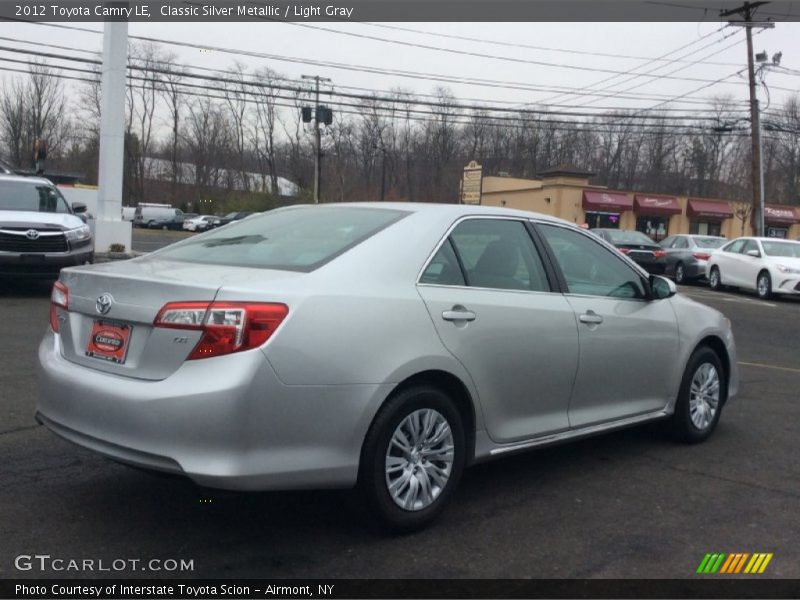 Classic Silver Metallic / Light Gray 2012 Toyota Camry LE