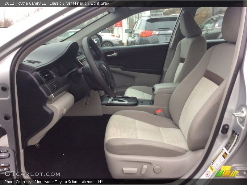 Classic Silver Metallic / Light Gray 2012 Toyota Camry LE