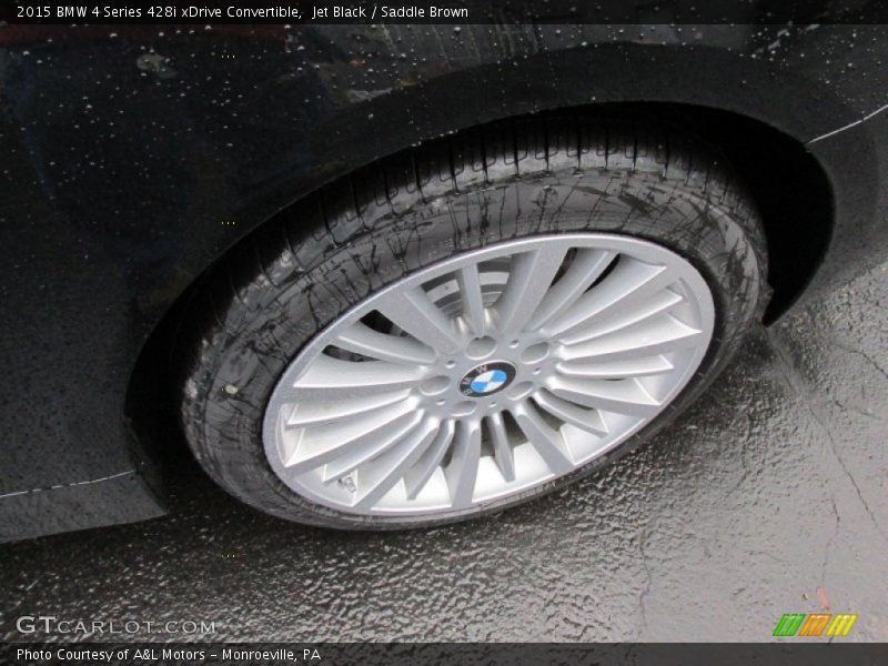 Jet Black / Saddle Brown 2015 BMW 4 Series 428i xDrive Convertible