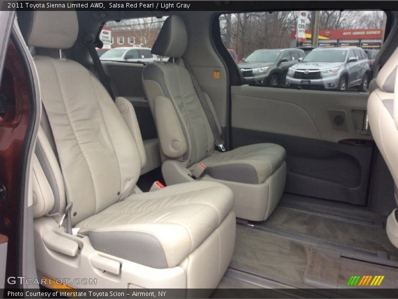 Salsa Red Pearl / Light Gray 2011 Toyota Sienna Limited AWD