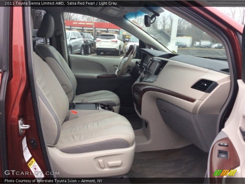 Salsa Red Pearl / Light Gray 2011 Toyota Sienna Limited AWD