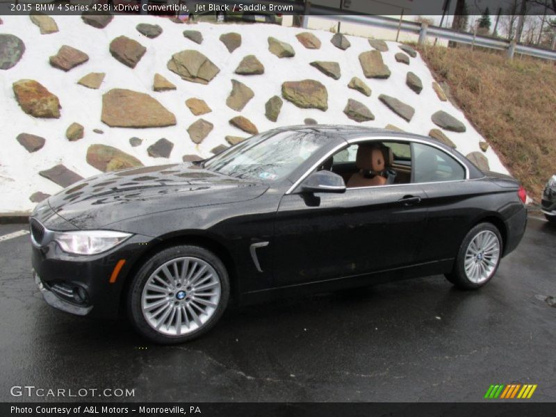 Jet Black / Saddle Brown 2015 BMW 4 Series 428i xDrive Convertible