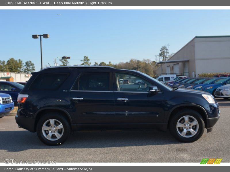 Deep Blue Metallic / Light Titanium 2009 GMC Acadia SLT AWD