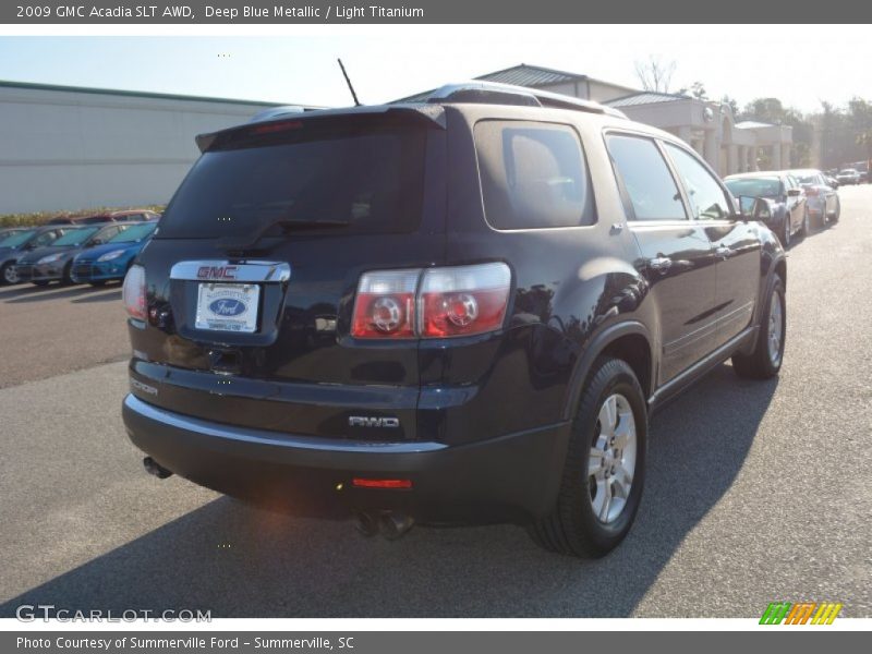 Deep Blue Metallic / Light Titanium 2009 GMC Acadia SLT AWD
