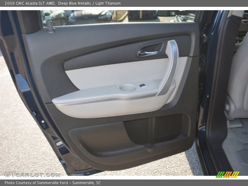 Deep Blue Metallic / Light Titanium 2009 GMC Acadia SLT AWD