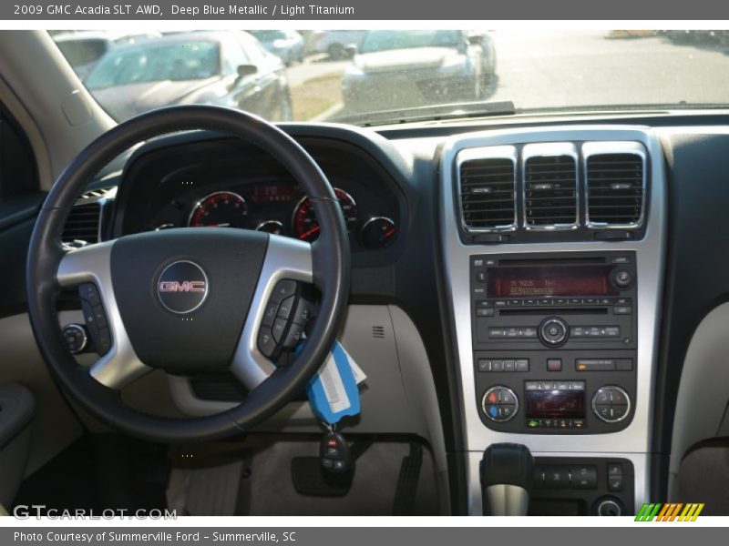 Deep Blue Metallic / Light Titanium 2009 GMC Acadia SLT AWD